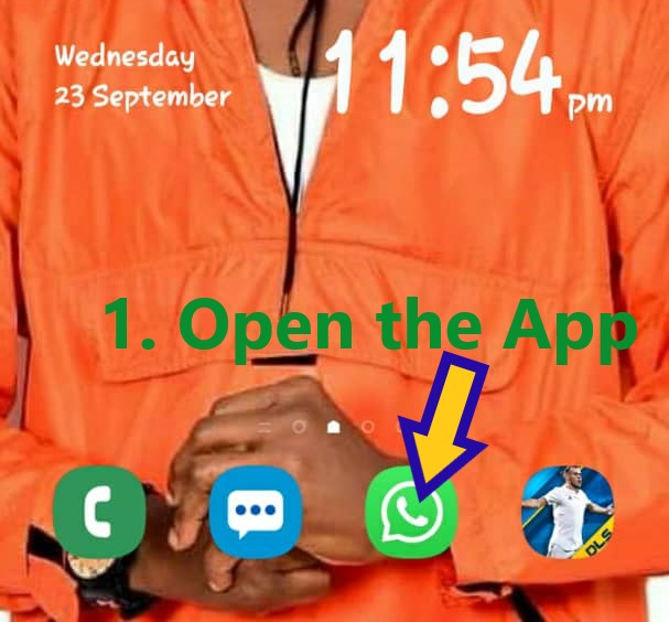 1. Open the App